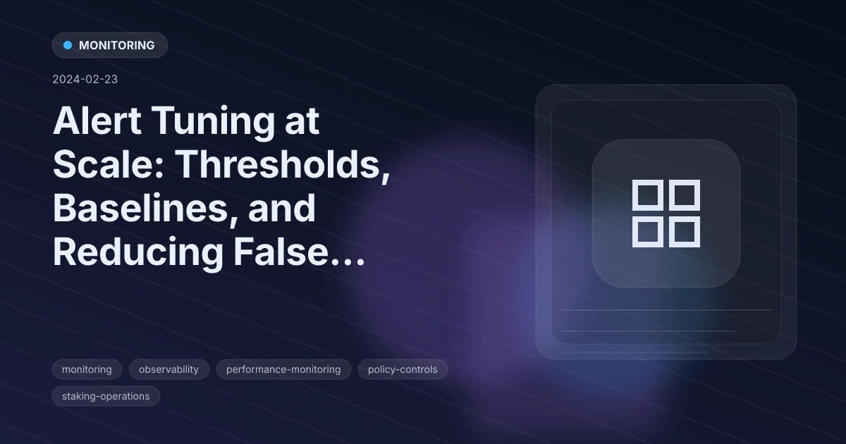 Alert Tuning at Scale: Thresholds, Baselines, and Reducing False Positives