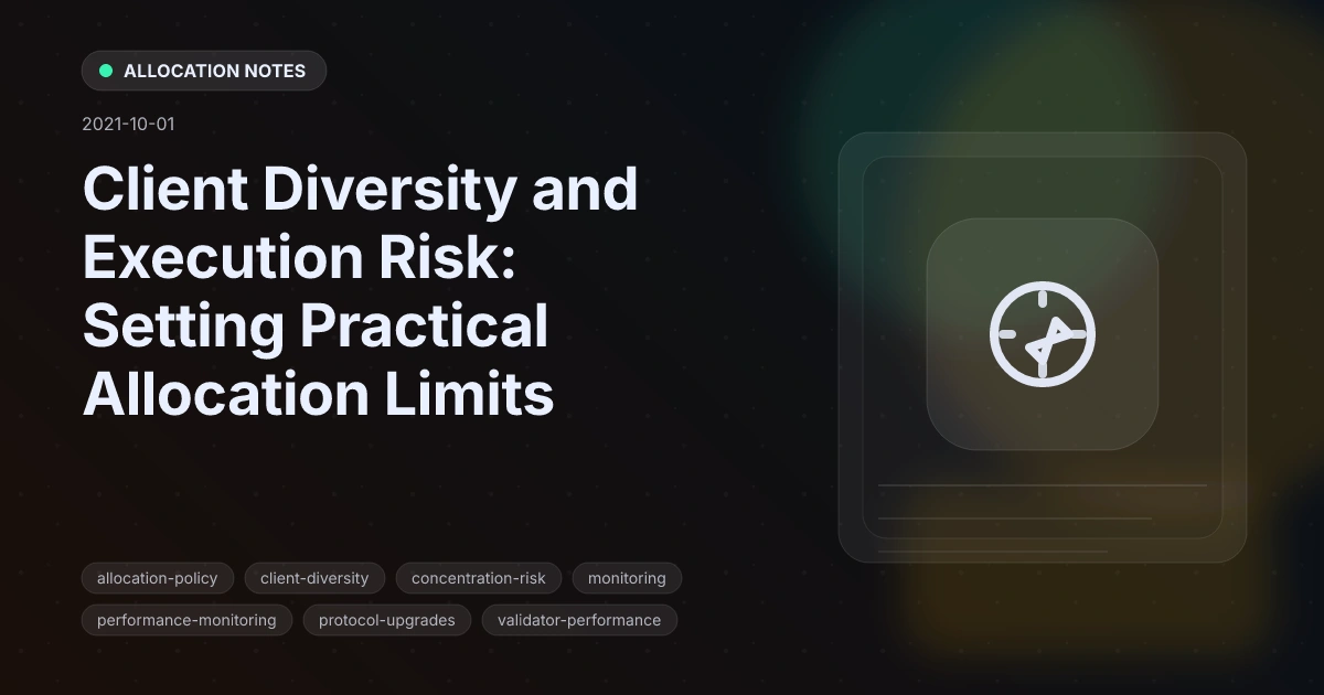 Client Diversity and Execution Risk: Setting Practical Allocation Limits
