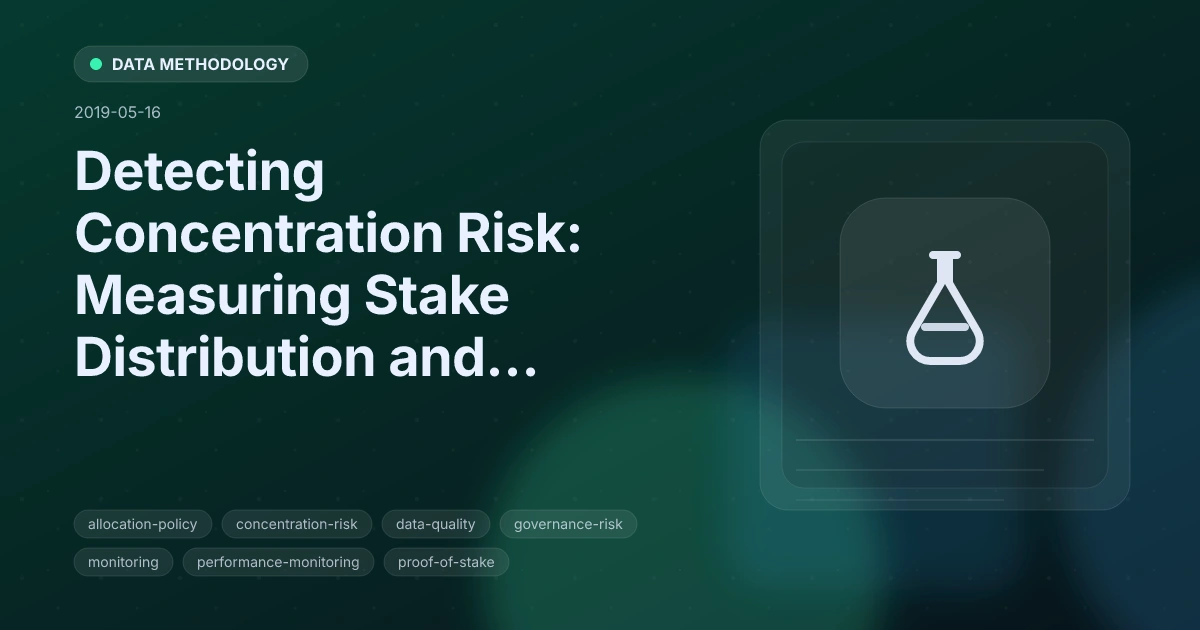 Detecting Concentration Risk: Measuring Stake Distribution and Drift