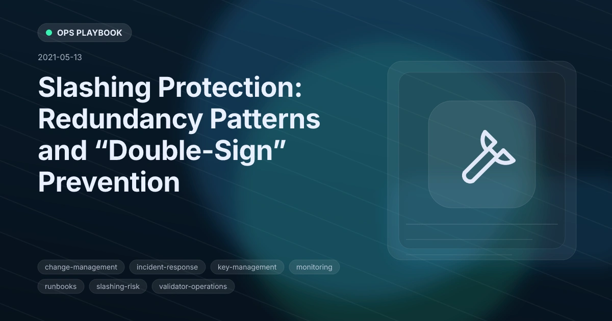 Slashing Protection: Redundancy Patterns and “Double-Sign” Prevention