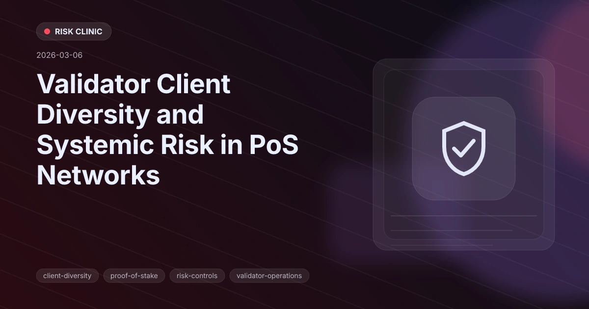 Validator Client Diversity and Systemic Risk in PoS Networks